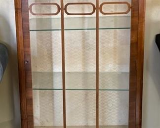Antique Display Cabinet 47x27x13.5in HxWxD