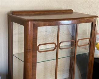 Antique Display Cabinet 47x27x13.5in HxWxD