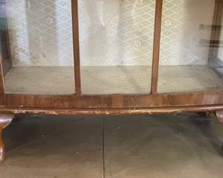 Antique Display Cabinet 47x27x13.5in HxWxD