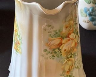 Antique Porcelain hand painted pitcher