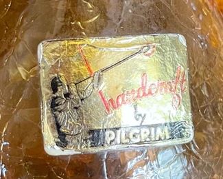 Pilgrim Crackle Glass Cruet 6in