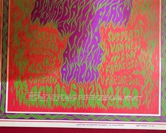 Original 1967 Van Morrison Poster Avalon Ballroom 20x14.25in