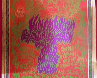 Original 1967 Van Morrison Poster Avalon Ballroom 20x14.25in