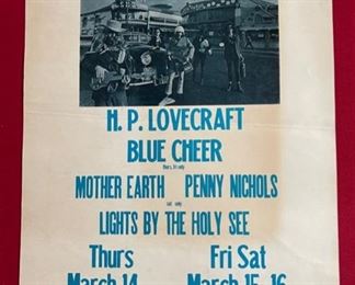 Vintage 1968 TRAFFIC CONCERT POSTER (BG-111-OP-1) ALTON KELLEY STANLEY MOUSE 21.25x14.25in