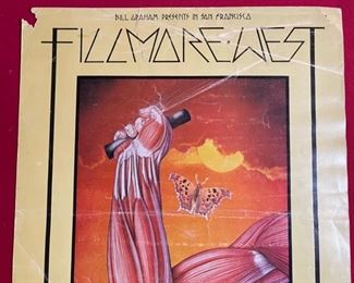 Filmore West Ten Years After Buddy Rich Poster 21.25x14.25in