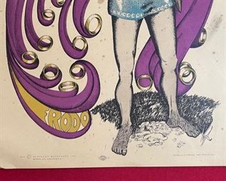 1967 Frodo Berkeley Bonaparte Lord of the Rings 20.25x14.25in