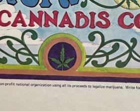 1960s original Amorphia Acapulco Gold poster 23x17.5in