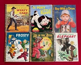 Lot of 6 little golden book set Books
