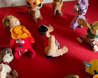 VINTAGE DAKIN DREAM PETS- lot of 10- Sawdust STUFFED ANIMAL PLUSH- Japan