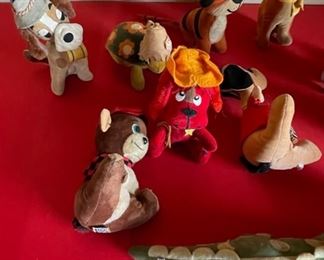 VINTAGE DAKIN DREAM PETS- lot of 10- Sawdust STUFFED ANIMAL PLUSH- Japan