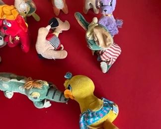 VINTAGE DAKIN DREAM PETS- lot of 10- Sawdust STUFFED ANIMAL PLUSH- Japan