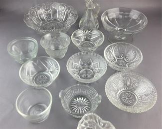 large lot of cut glass