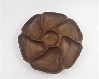 MCM wooden serving platter