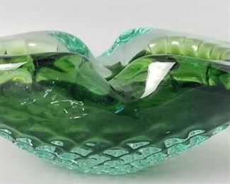 very pretty green ashtray