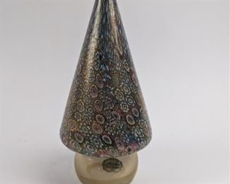 glass christmas tree