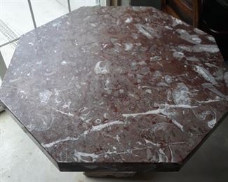 Octagonal marble top