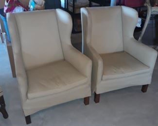 Pair of Ralph Lauren wing chairs