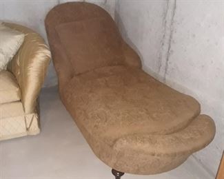 Chaise lounge chair upholstered
By Scalamandre / Herendon