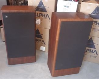 Yes, the speakers work. Come and test them out. These are large speakers.