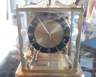 Schatz mantle clock with chimes setting, 7 jewels 8 day movement