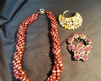 Brooches And Necklace By Givenchy, Austria And Art