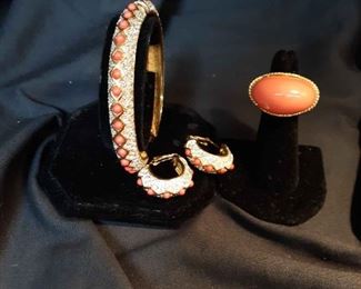 K.j. Lane And Earrings With Pauline Rader Ring