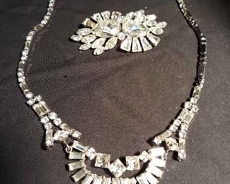 Vintage Brooch By Jay Flex And Necklace By Phyllis