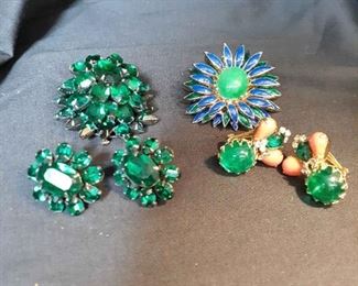 Vintage Costume Jewelry By Dinier, Coro And Scaasi