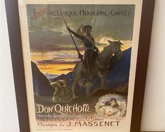 Antique Opera Poster Don Quixote