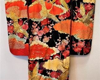Exceptional Ceremonial Embroidered Kimono
