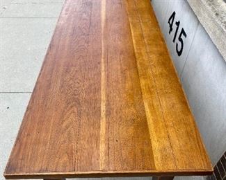 Exceptional Oak Harvest Table #2
