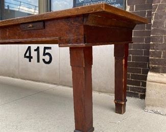 Exceptional Oak Harvest Table #2