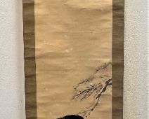 Chinese Scroll Painting Black Bird