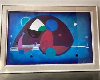 Big Post Modern Oil on Canvas Sung Hee C Lee '85