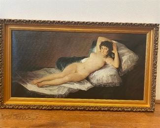 Nude Woman Print on Canvas