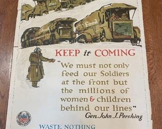 1918 WWI Poster