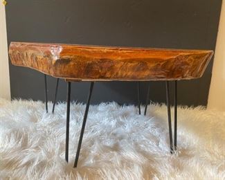 Mind Century Live Edge Hairpin Leg Table