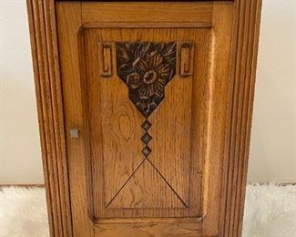 English Arts and Crafts Oak Night Table