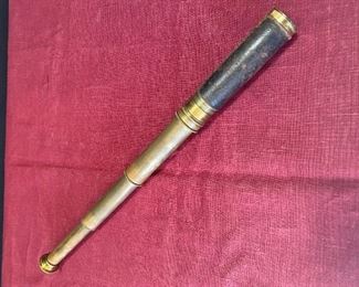 Antique Brass Spy Hand Held Telescope