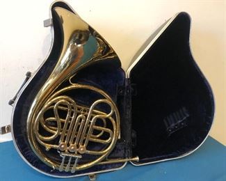 Conn French Horn in case