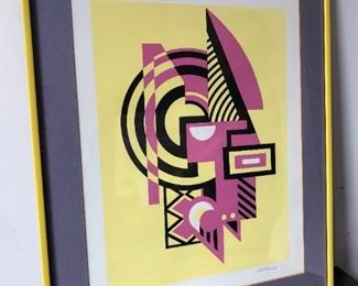 Signed Horwick Art Deco Lithograph