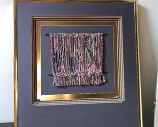 Post Modern Framed Textile