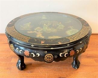 Mid Century Hardstone Oriental Coffee Table