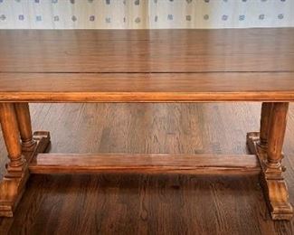 French Provincial Pine Trestle Table