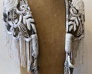 Vintage Beaded Shawl