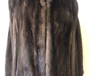 Short Brown Mink Cape