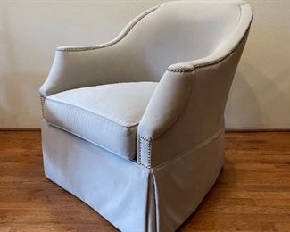 Nailhead Trip Conetemporary Gray Chair