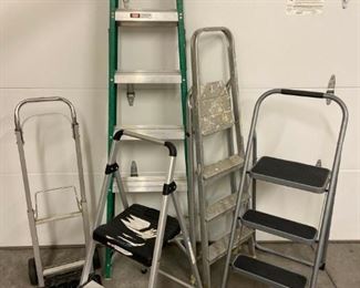 6 Foot Ladder Step Ladders and Dolly