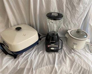 Blender Mini Crockpot and Electric Frying Pan