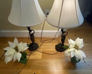 Matching Lamps and Flowers